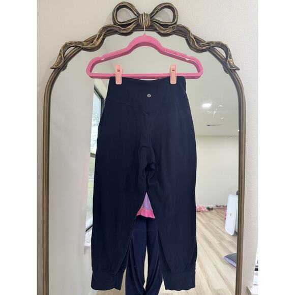 lululemon athletica Pants - Lululemon Align Jogger Cropped True Navy Soft Sporty Mid Rise Athletic Size 4